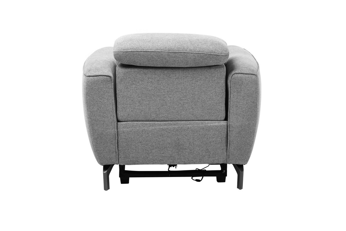 Крісло Валентіно Сірий/Чорний Vetro Mebel Valentino-grey-armchair Altek mebli