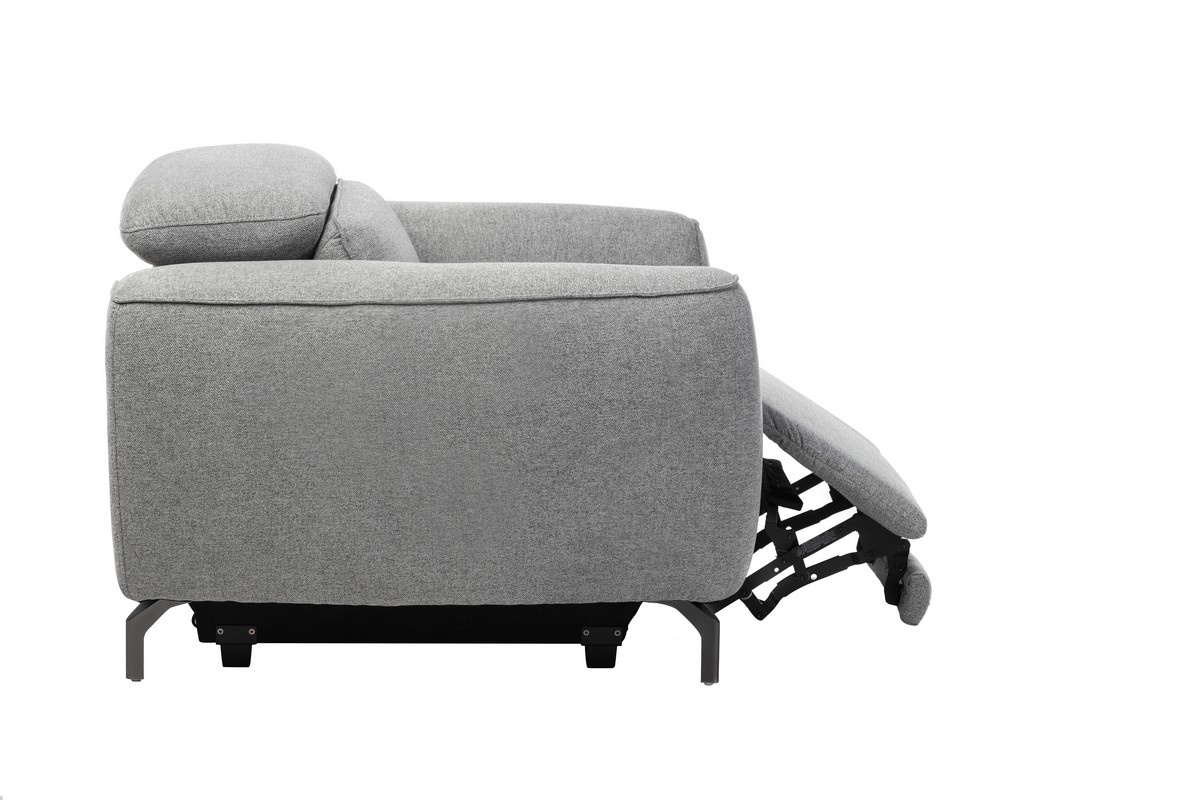 Крісло Валентіно Сірий/Чорний Vetro Mebel Valentino-grey-armchair Altek mebli