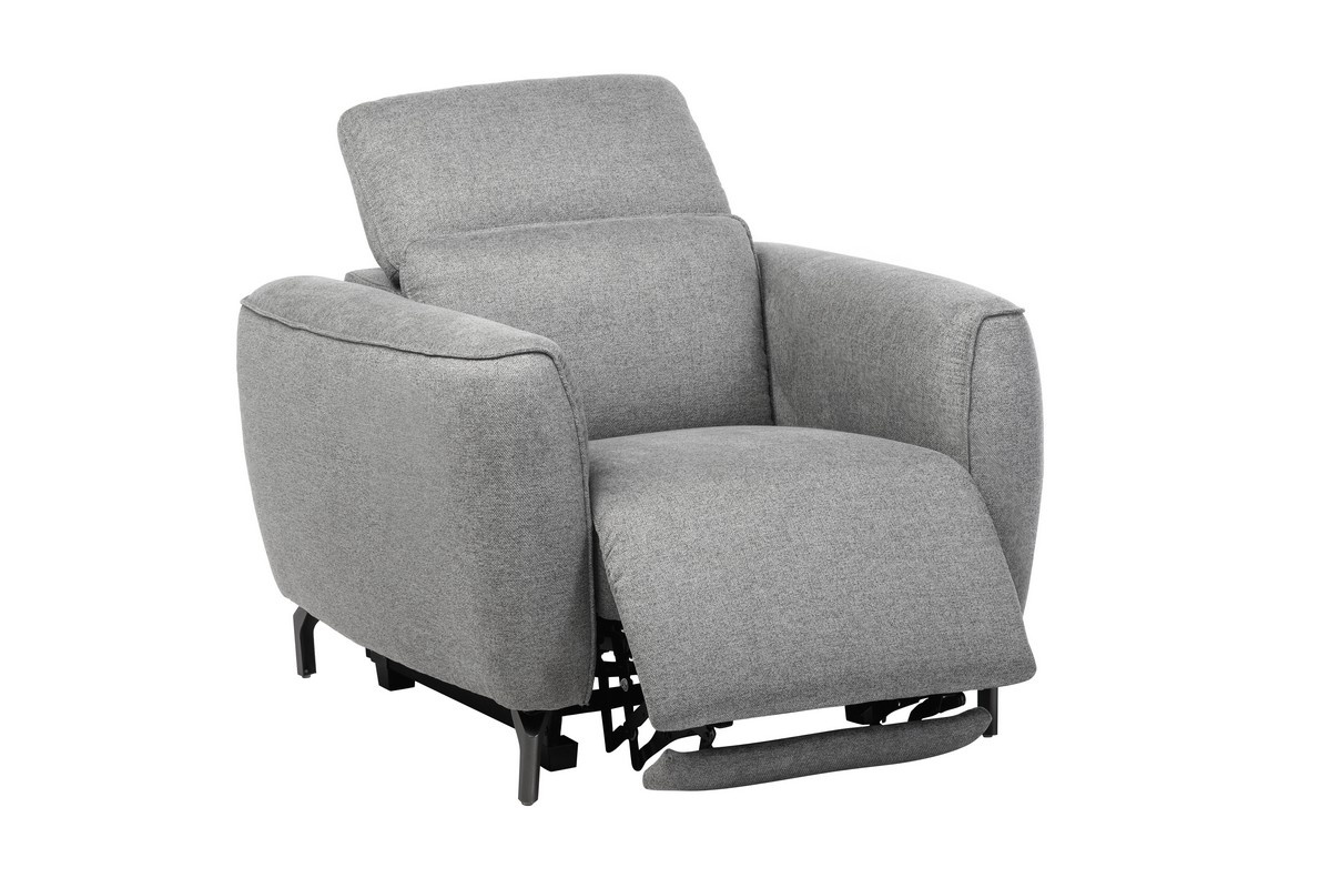 Крісло Валентіно Сірий/Чорний Vetro Mebel Valentino-grey-armchair Altek mebli