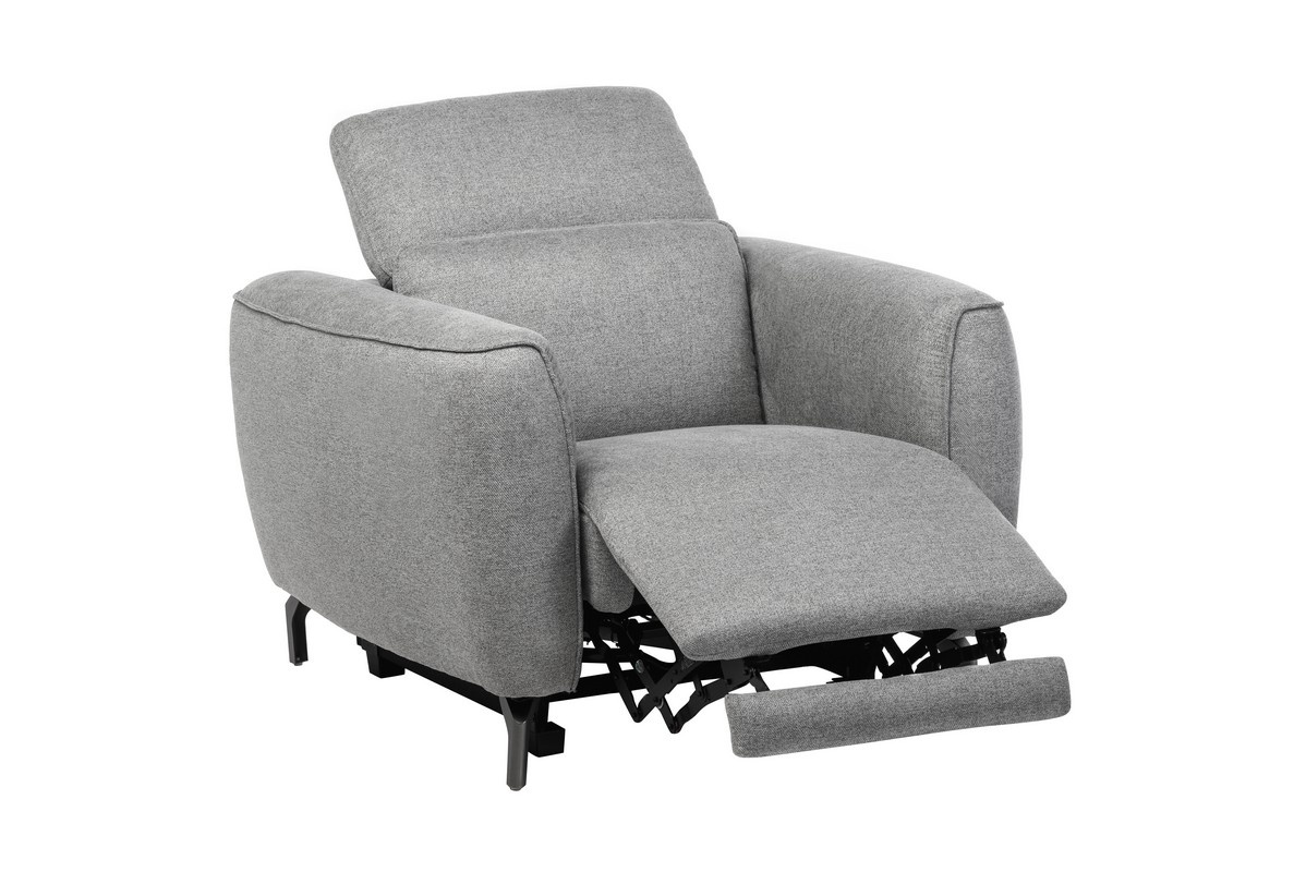 Крісло Валентіно Сірий/Чорний Vetro Mebel Valentino-grey-armchair Altek mebli