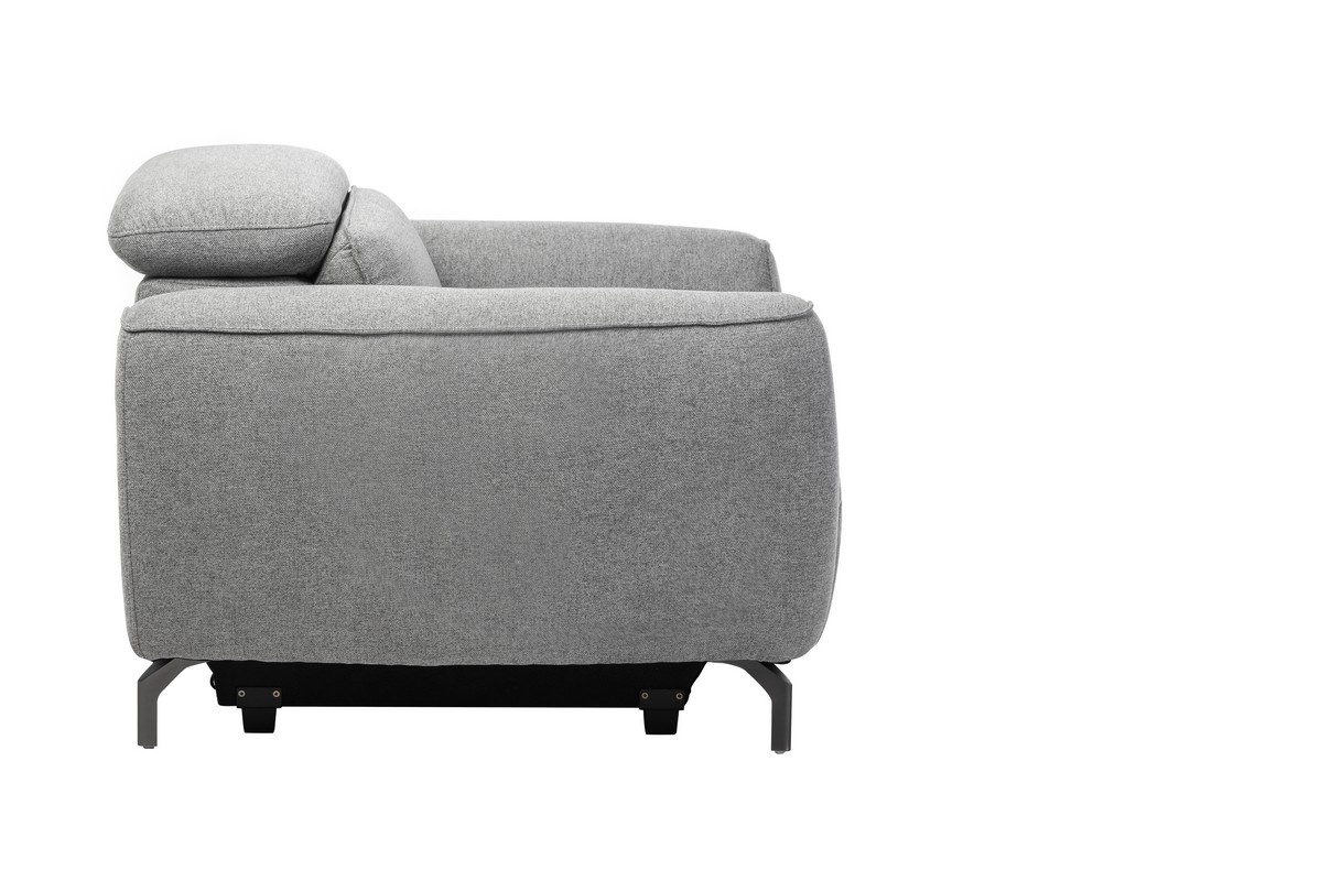 Крісло Валентіно Сірий/Чорний Vetro Mebel Valentino-grey-armchair Altek mebli