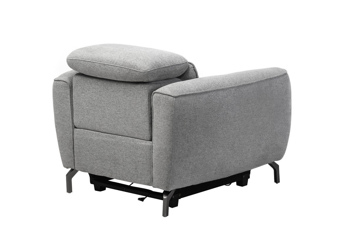 Крісло Валентіно Сірий/Чорний Vetro Mebel Valentino-grey-armchair Altek mebli