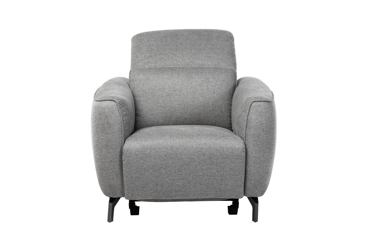 Крісло Валентіно Сірий/Чорний Vetro Mebel Valentino-grey-armchair Altek mebli