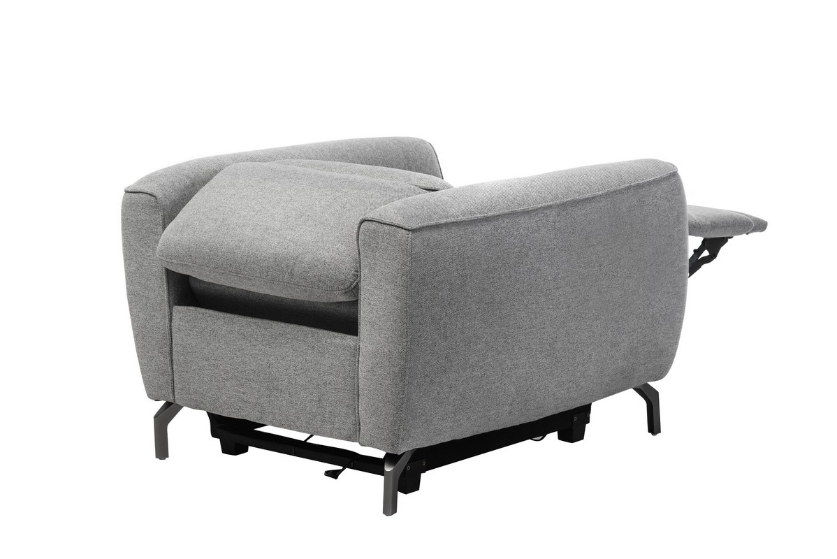 Крісло Валентіно Сірий/Чорний Vetro Mebel Valentino-grey-armchair Altek mebli