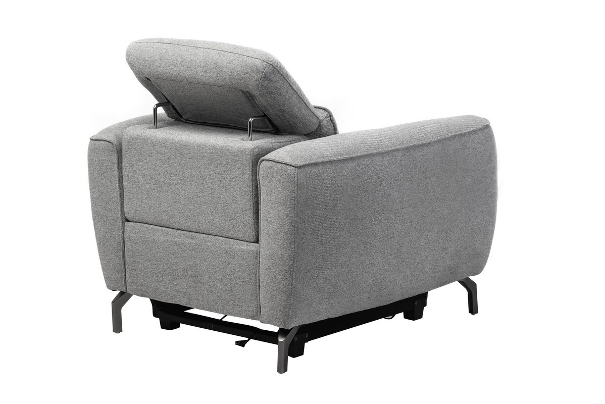 Крісло Валентіно Сірий/Чорний Vetro Mebel Valentino-grey-armchair Altek mebli