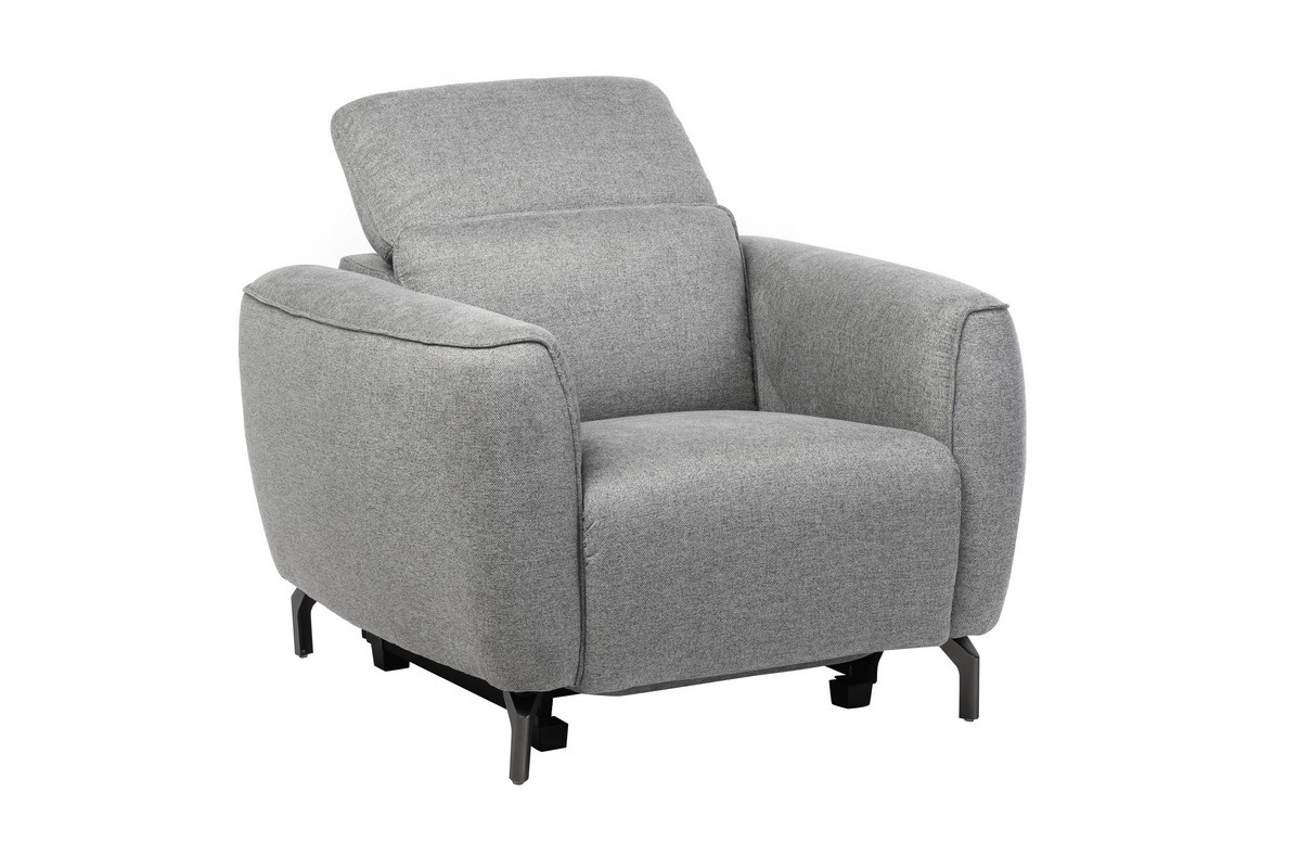 Крісло Валентіно Сірий/Чорний Vetro Mebel Valentino-grey-armchair Altek mebli