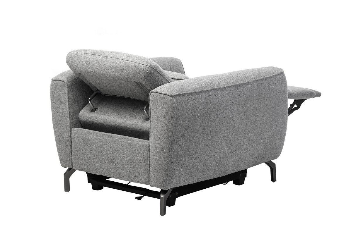 Крісло Валентіно Сірий/Чорний Vetro Mebel Valentino-grey-armchair Altek mebli