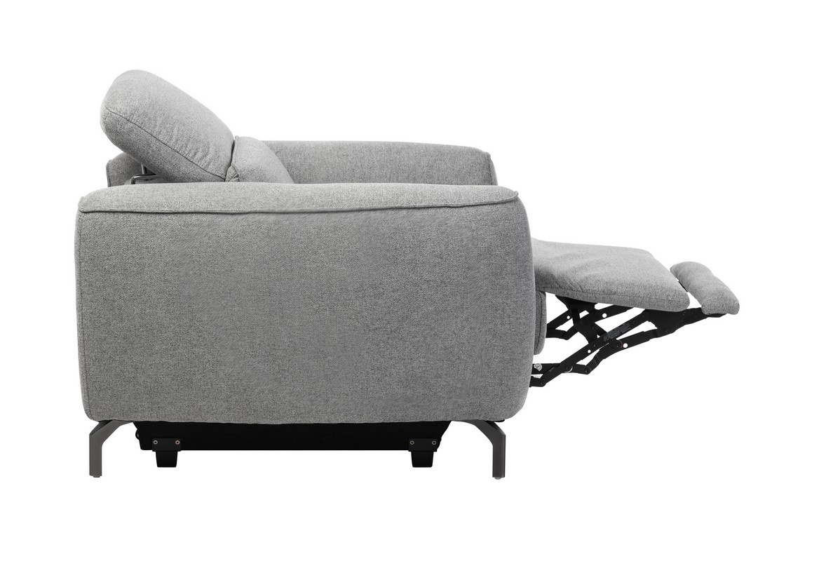 Крісло Валентіно Сірий/Чорний Vetro Mebel Valentino-grey-armchair Altek mebli