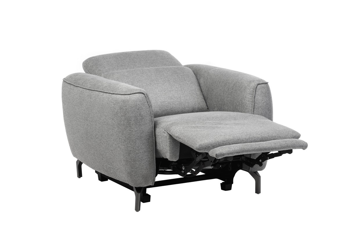 Крісло Валентіно Сірий/Чорний Vetro Mebel Valentino-grey-armchair Altek mebli