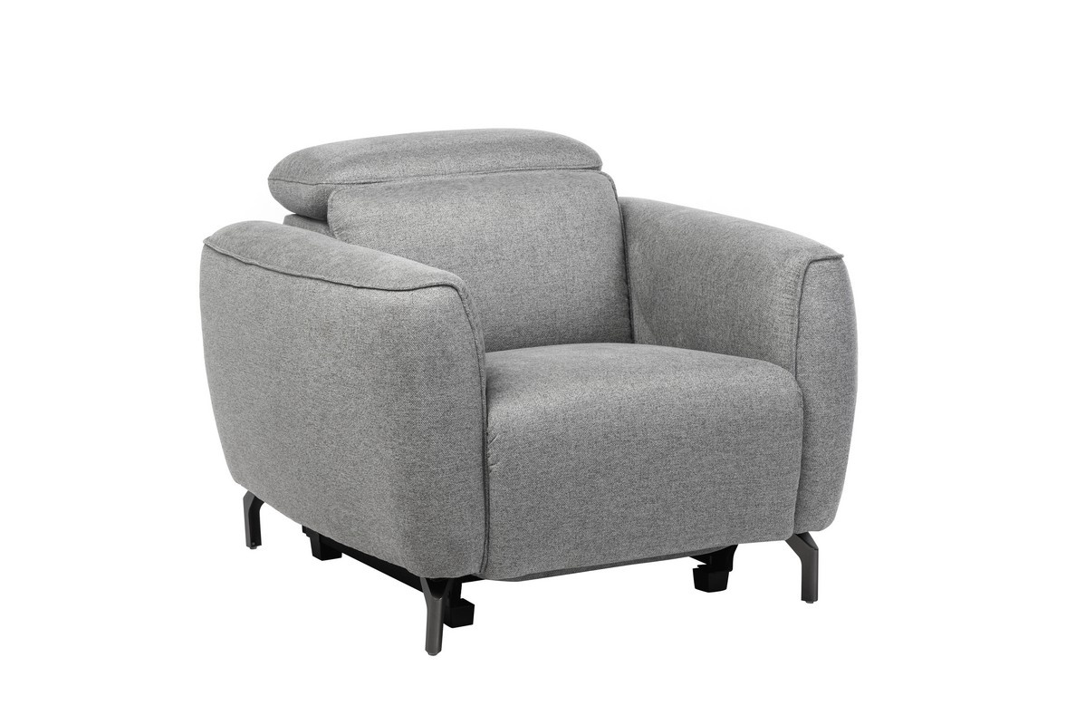 Крісло Валентіно Сірий/Чорний Vetro Mebel Valentino-grey-armchair Altek mebli