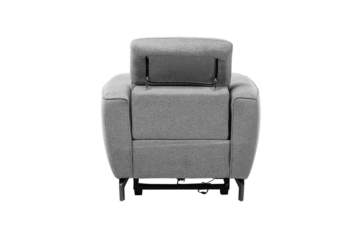 Крісло Валентіно Сірий/Чорний Vetro Mebel Valentino-grey-armchair Altek mebli