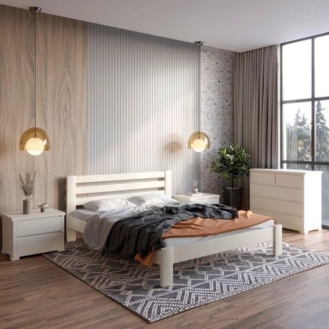 Двоспальне ліжко Колумбія Айворі 160&times;190 см MBG-50023-8 Altek mebli