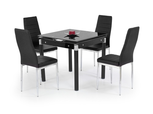 Розкладний стіл KENT Чорний, мальована сталь KENT-stal-malowana Altek mebli
