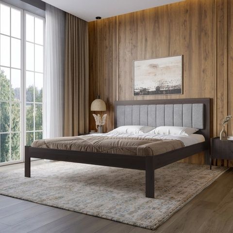 Двуспальная кровать Пекин Венге 160&times;200 см MBG-50009-9 Altek mebli