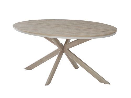 Садовий обідній стіл ODT-30 дріфтвуд грей + білий дуб ODT-30-Orta-driftwood-gray/white-oak Altek mebli