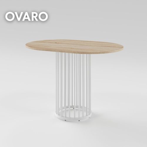 Обідній стіл OVARO 1300 Дуб сонома/Білий MRM480195 Altek mebli