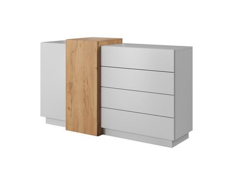 Комод Cube 2D4S/160 Белый/Дуб крафт золотый PFH-091040 Altek mebli