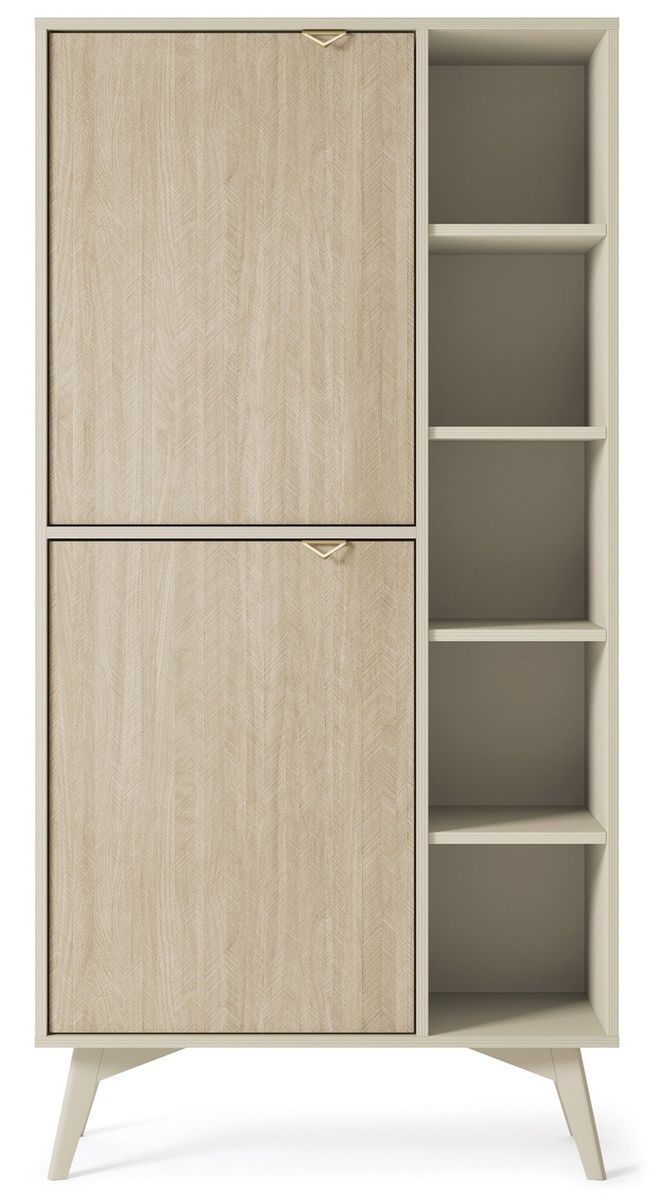 Стеллаж Forest RG80 2-дверный Бежевый песочный/скандинавская пихта PFH-091480 Altek mebli
