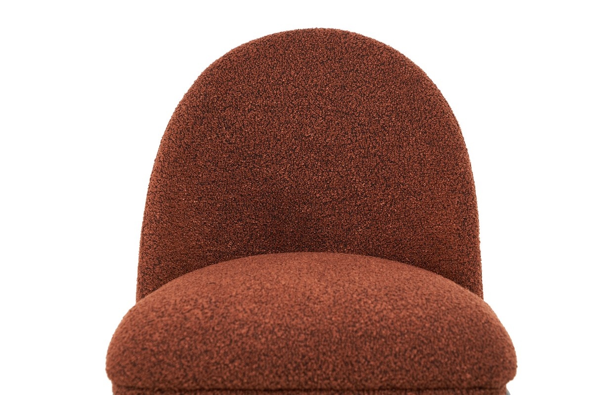 Стіл полубарний В-150 Теракотовий Vetro Mebel B-150-terracotta-boucle/black Altek mebli