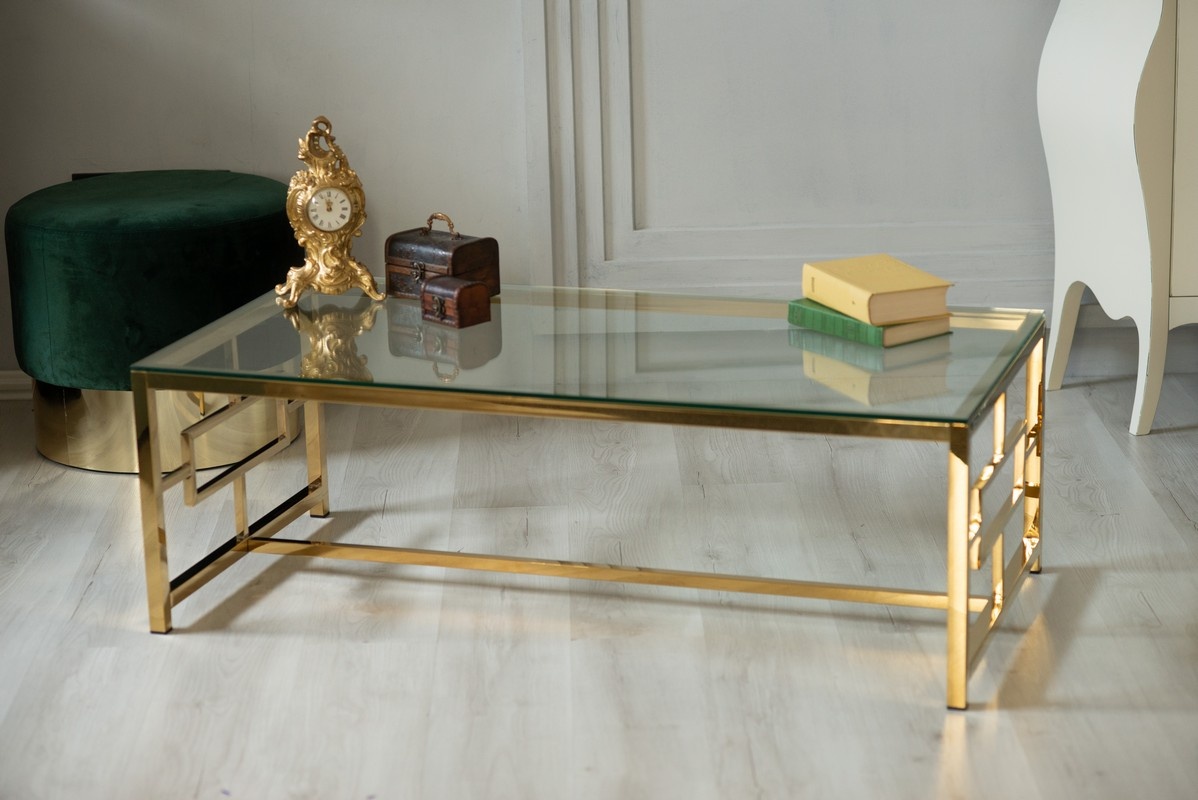 Журнальний стіл CL-1 Прозорий/Золото V454235 Altek mebli