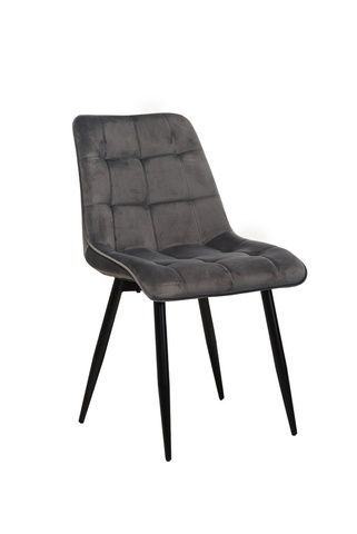 Стілець N-46 Сірий/Чорний N-46-grey-velvet/ black Altek mebli