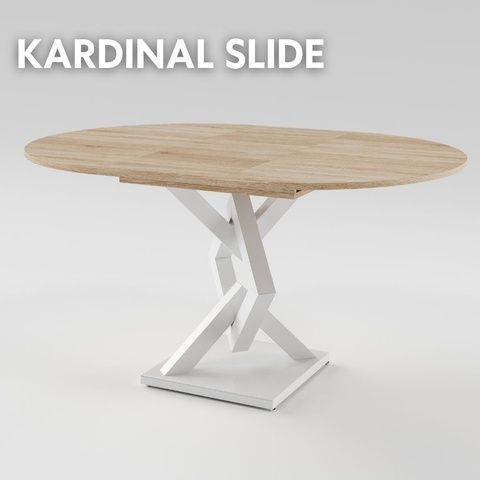 Розсувний стіл KARDINAL slide D900 Дуб сонома/Білий MRM480130 Altek mebli