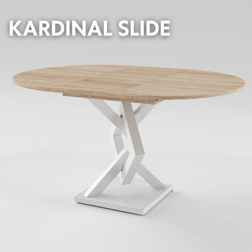 Розсувний стіл KARDINAL slide D900 Дуб сонома/Білий MRM480130 Altek mebli