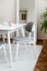 Кухонний стіл із натурального дерева MILANO 120+37.5х80 White  P10505 Altek mebli