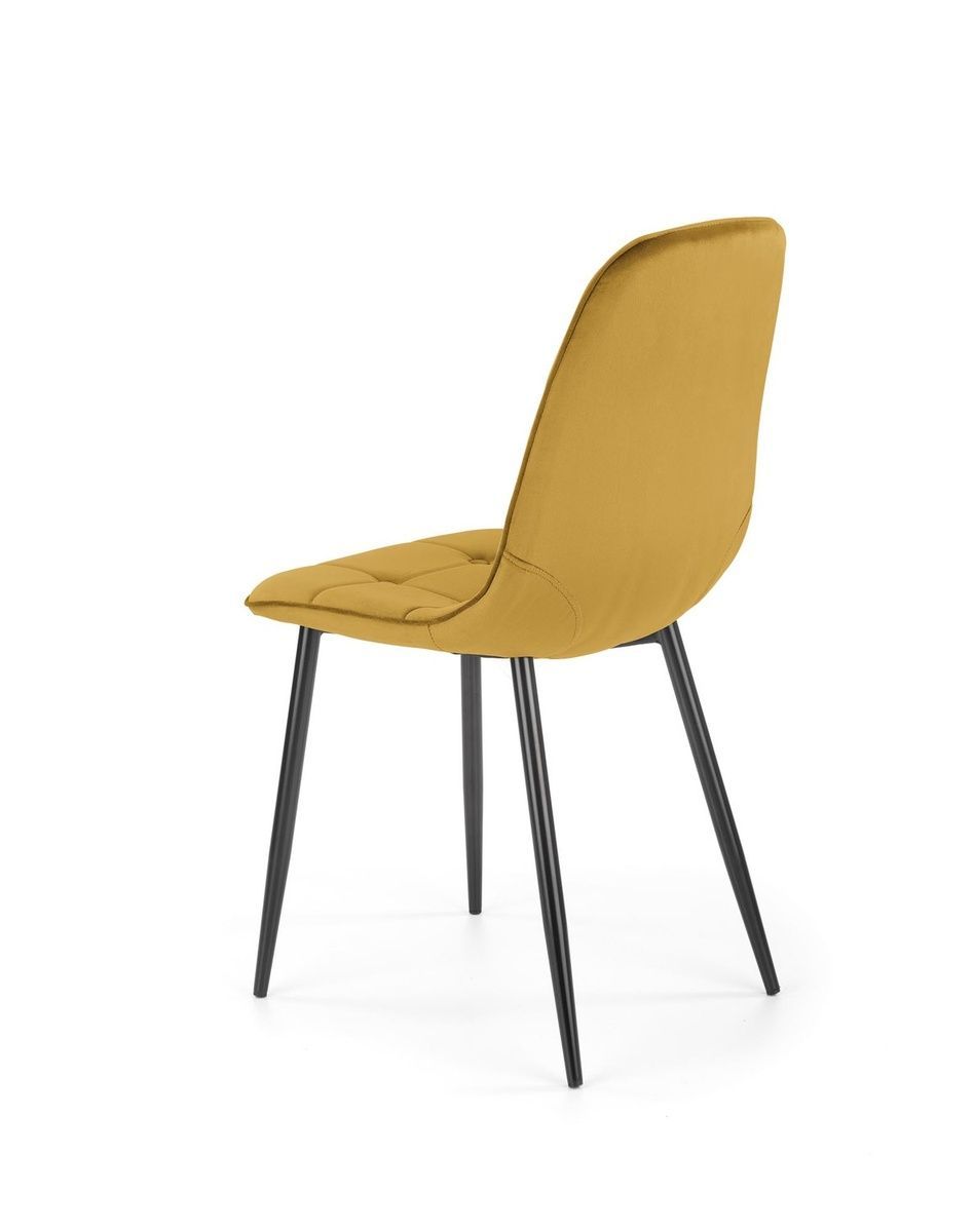 Кухонный стул K417 Горчичный/Черный K417 Altek mebli