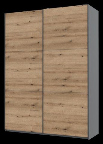 Шкаф купе Doros G-Caiser Графит / Дуб Эвок 2 ДСП / 3 части 180х60х240 (42005014) 42005014 Altek mebli