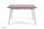 Кухонный стол из натурального дерева MILANO 120+37.5х80 Natural\White P10506 Altek mebli
