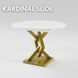 Розсувний стіл KARDINAL slide D1100 Білий/Золотий