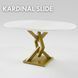Розсувний стіл KARDINAL slide D1100 Білий/Золотий