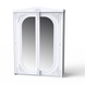 Шкаф-купе Неман АНЖЕЛІКА Білий супермат 1536х2160х624 475841 фото 1 Altek mebli