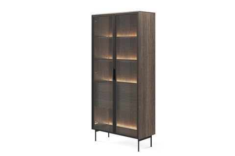 Вітрина висока з підсвіткою Lumi 2D2S/92 Дуб дунін PFH-091381 Altek mebli