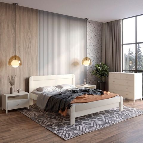 Двуспальная кровать Тоскана Айвори 180&times;200 см MBG-50013-20 Altek mebli