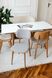 Кухонний стіл із натурального дерева MILANO 120+37.5х80 White\Natural P10508 фото 4 Altek mebli
