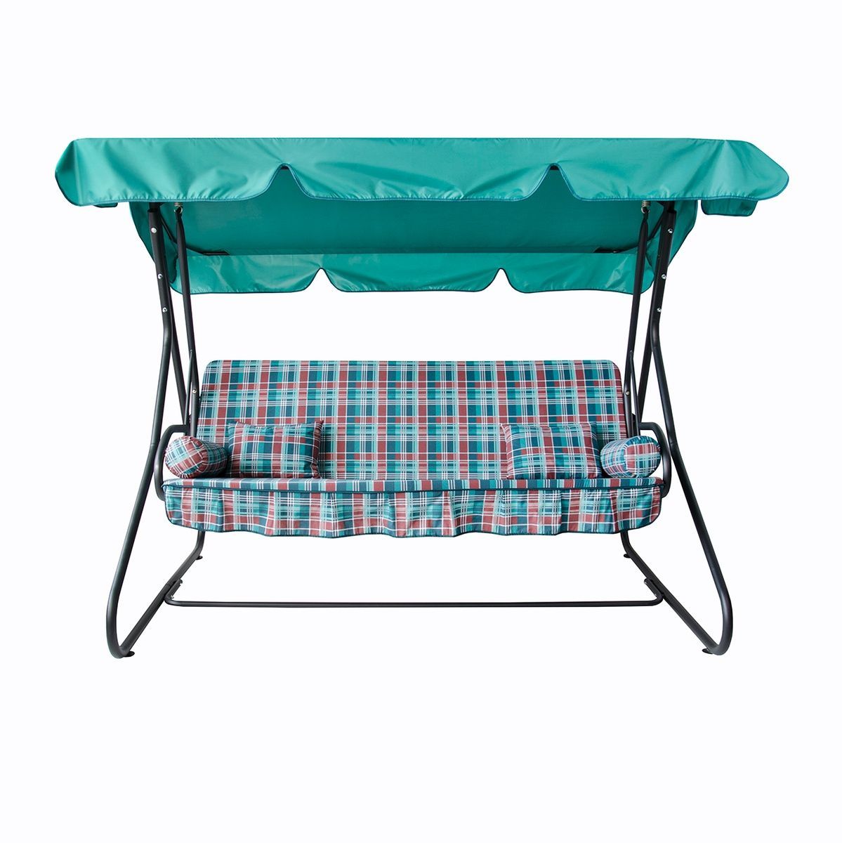 Качели садовые "Графиня" (Бязь, Зелено-серая полоска) VT2140393 Altek mebli