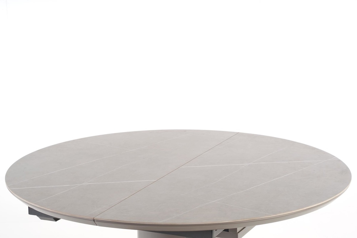 Розкладний круглий стіл MUSCAT Попелястий мармур/Сірий MUSCAT Altek mebli