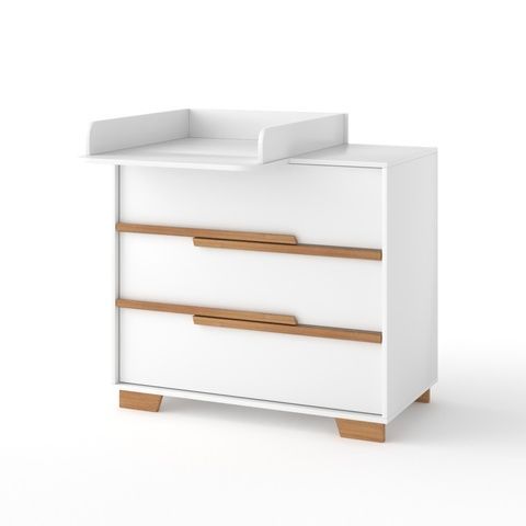 Комод пеленатор Loft Білий/Буковий 900х510х900 ANG20008 Altek mebli