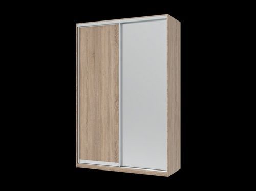 Шкаф купе Doros Сити Лайт Дуб Cонома 1 ДСП / 1 Зеркало 150х60х225 (42002039) 42002039 Altek mebli