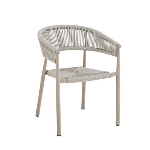 Стілець садовий ODC-20 айворі + білий дуб ODС-20-Noli-ivory/white-oak Altek mebli