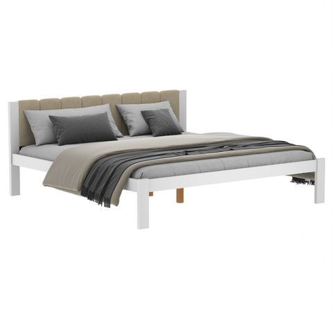 Двоспальне ліжко (дерево) Дієз 160х200 Білий 318042 Altek mebli