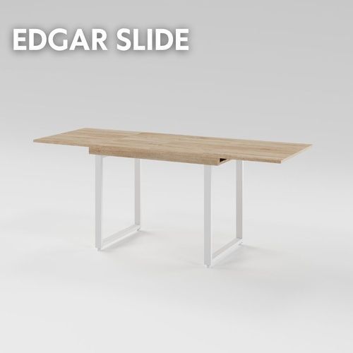 Розсувний стіл EDGAR slide 18 мм 1100 Дуб сонома/Білий MRM480142 Altek mebli