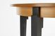 Розкладний круглий стіл SORBUS Дуб медовий/Графіт SORBUS-3 фото 9 Altek mebli