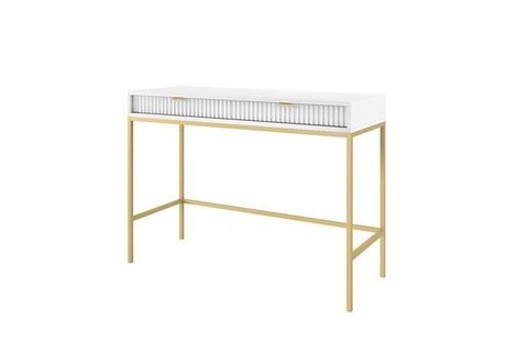 Туалетный столик Nova T104 Белый (золотые ножки) PFH-091267 Altek mebli