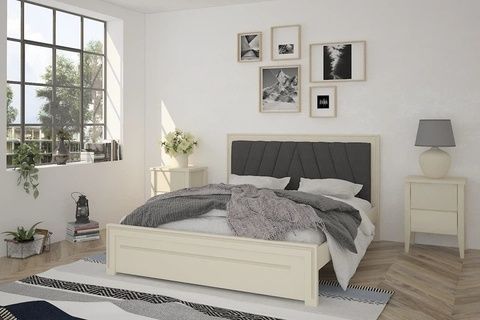 Полуторне ліжко Торонто Айворі 140&times;190 см MBG-50001 Altek mebli