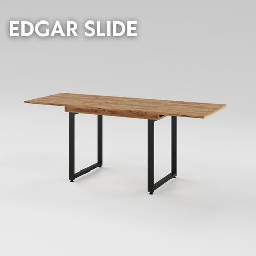 Розсувний стіл EDGAR slide 36 мм 900 Дуб крафт золотий/Чорний MRM480143 Altek mebli