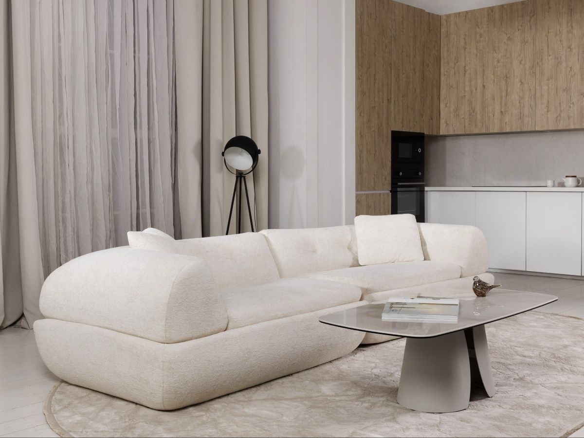 Безкаркасный модульный диван Вирджиния айвори Virginia-ivory-sofa Altek mebli