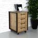 Тумба офисная ТМЛГ-1 450x450x650 Дуб аппалачи GAMMA-TMLG1-1 Altek mebli